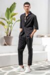 Overshirt Vittorio 300-26-JENOA BLACK - Image 5