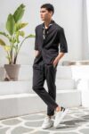 Overshirt Vittorio 300-26-JENOA BLACK - Image 6
