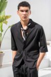 Overshirt Vittorio 300-26-JENOA BLACK - Image 2
