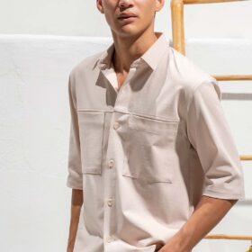 Πουκάμισο Vittorio 300-26-MILANO BEIGE