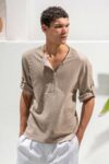 Μπλούζα Vittorio 200-26-010 KHAKI - Image 3