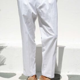 Παντελόνι Vittorio 500-26-BIANCO-WHITE