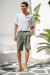 Βερμούδα Vittorio 500-26-RODIO OLIVE - Image 2