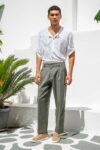Παντελόνι Vittorio 500-26-BIANCO-OLIVE - Image 8