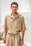 Πουκαμίσα Vittorio 800-26-BALI BEIGE - Image 3