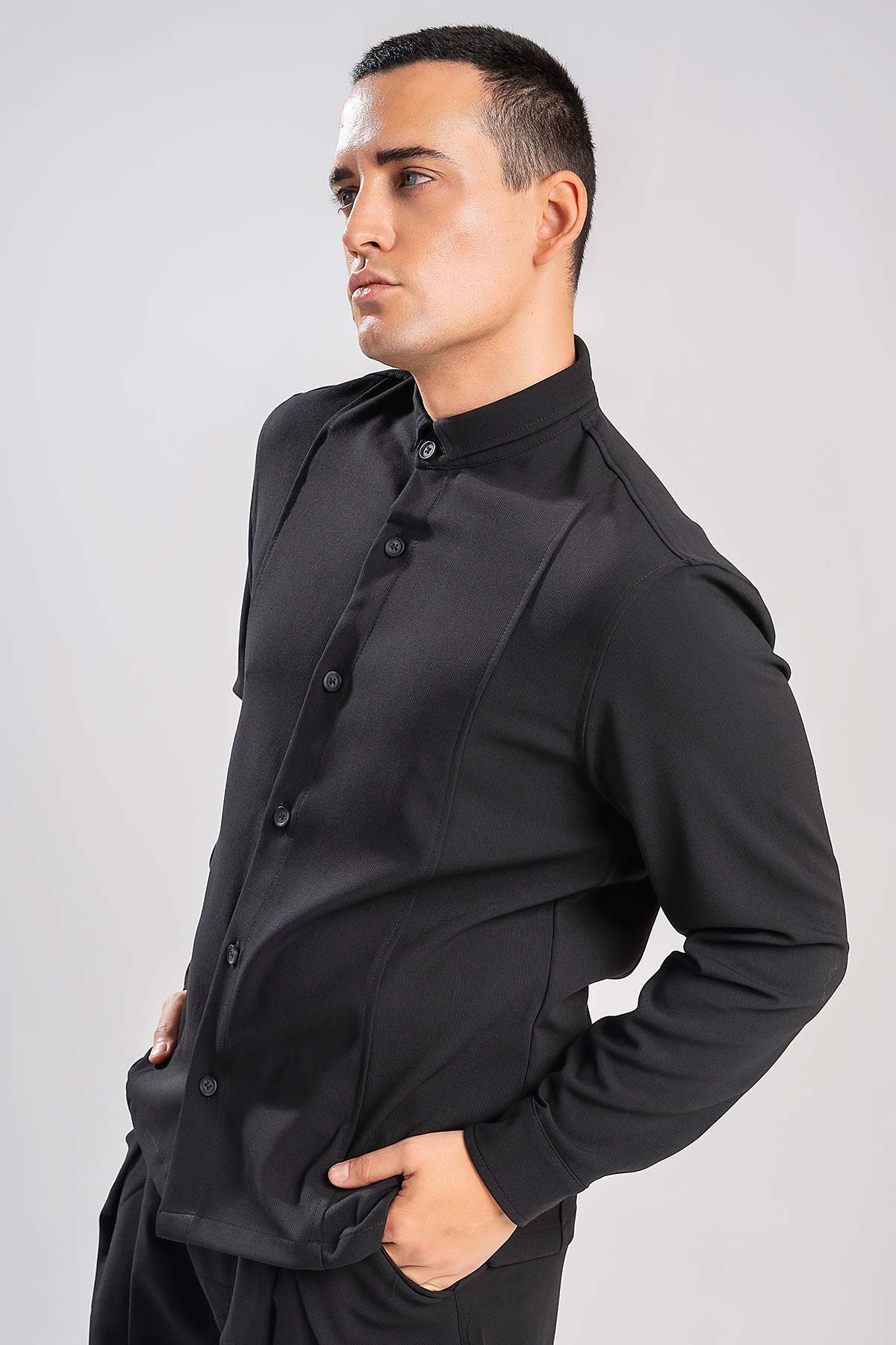 1-Overshirt-Vittorio-300-2627-BELLINI-2.jpg Overshirt Vittorio 300-2627-BELLINI BLACK - Image 1