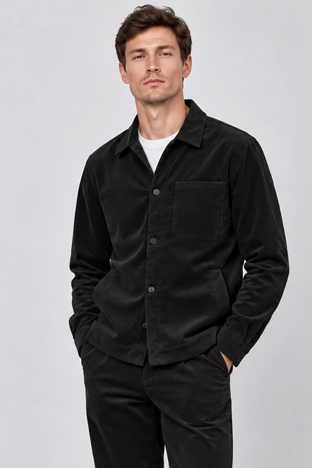 Overshirt-Vittorio-300-2627-RENATO-6.jpg Overshirt Vittorio 300-2627-RENATO BLACK - Image 1