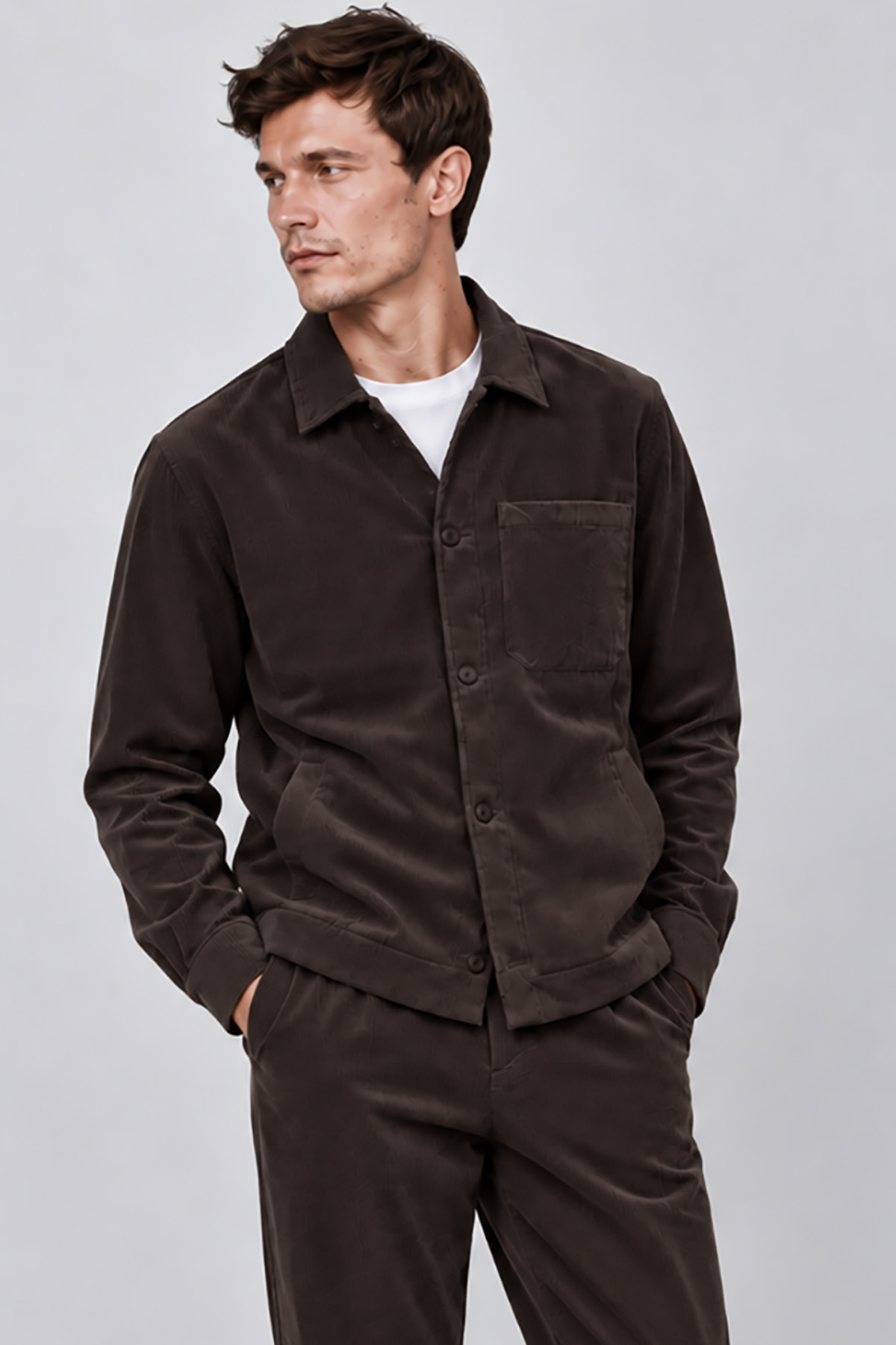 Overshirt-Vittorio-300-2627-RENATO-7.jpg Overshirt Vittorio 300-2627-RENATO BROWN - Image 1