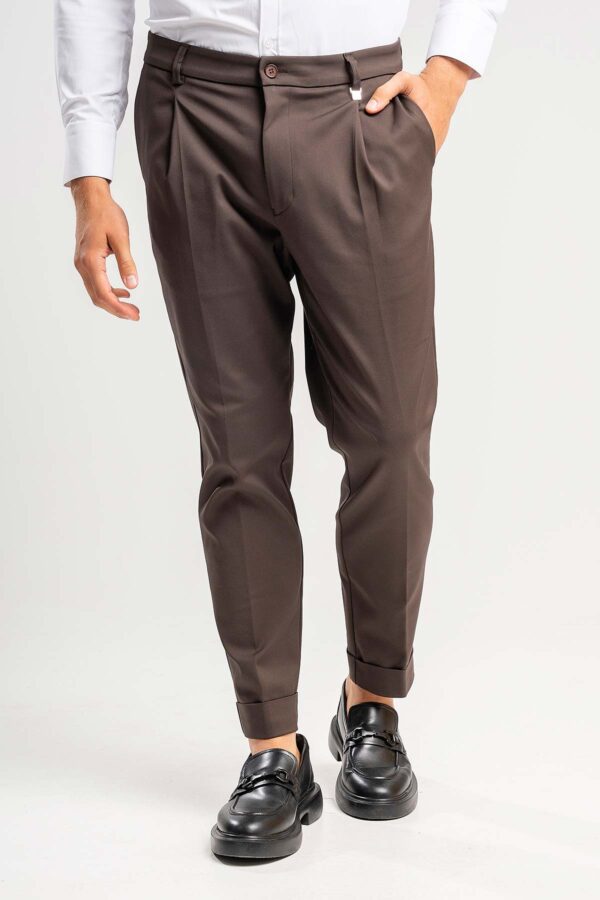 Παντελόνι Vittorio 500-26-MACERINO-1 BROWN